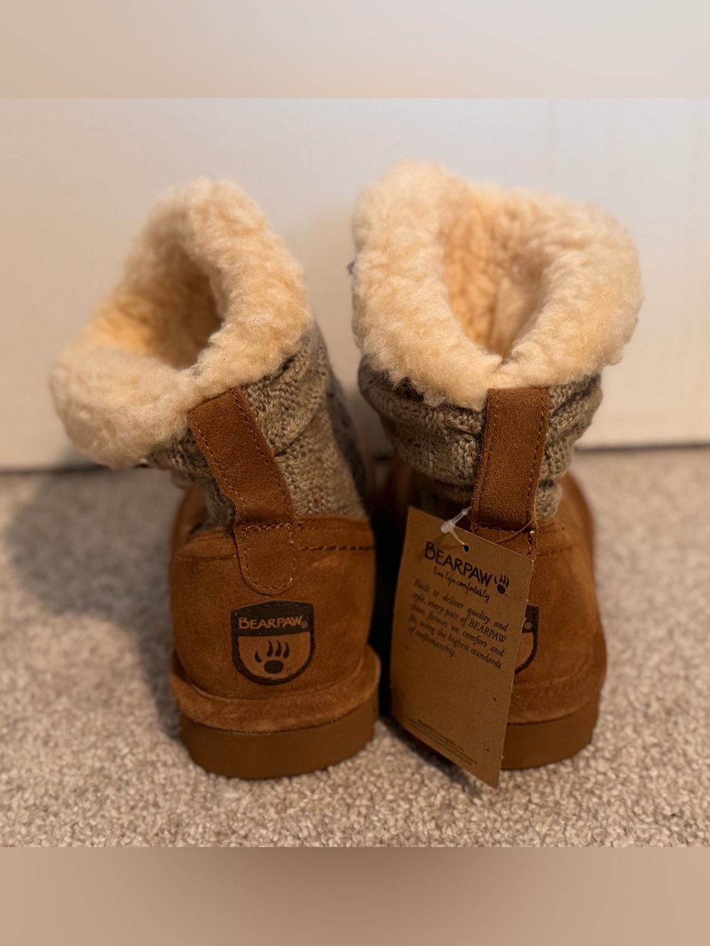 Women’s Bearpaw Virginia 7” Tall Slouchy Winter Bootie - Size 9 - Picture 4 of 8